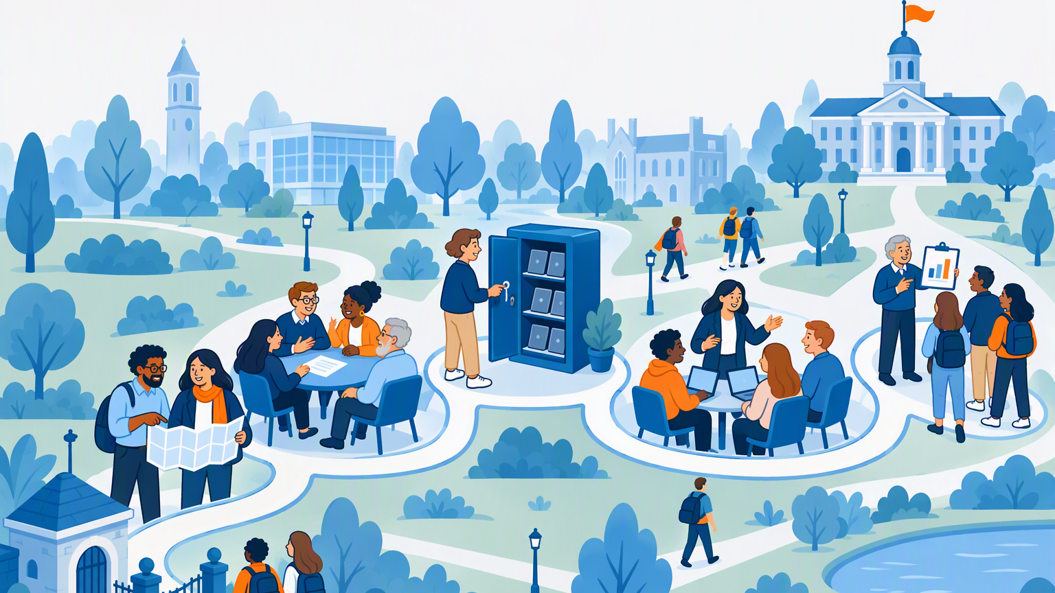 A practical guide to implementing AI at a UK university: strategy, governance, policy, tools, staff training, students, and how to measure impact.